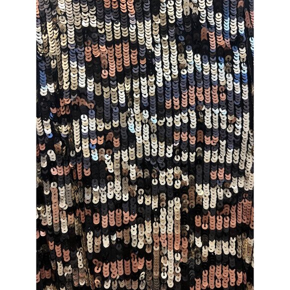 SHOW ME YOUR MUMU WOMEN'S CHEETAH / LEOPARD SEQUIN GRETTA FLARE PANTS - Sz Large - Picture 5 of 14